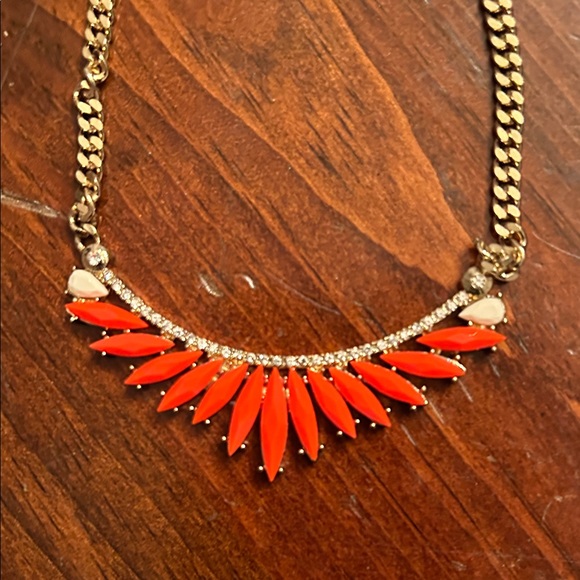 Don Lask Jewelry - Elegant Gold and Orange Necklace